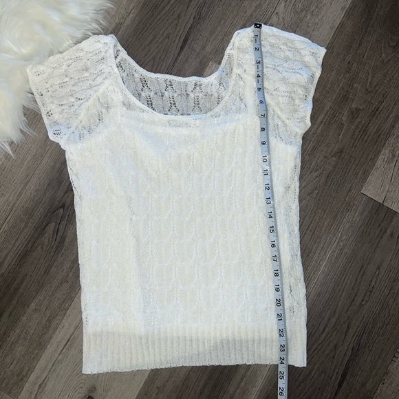 Gorgeous Coldwater Creek Crochet Knit Top & Tank Set - Picture 6 of 8